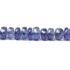 6-6.5mm Tanzanite faceted rondelle beads 16 inch 100 pieces AAA Grade - Beadsofcambay.com