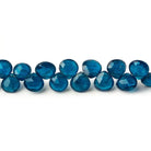 6-7.5mm Neon Apatite Faceted Heart Beads 8 inch 48 pieces AAA - Beadsofcambay.com