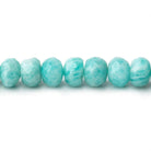 6-7mm Amazonite Faceted Rondelle Beads 14 inch 68 pieces - Beadsofcambay.com
