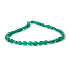 6-7mm Green Chalcedony Faceted Oval Beads 12.5 inch 43 pieces - Beadsofcambay.com