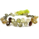 6-7mm Grossular Garnet Heart Briolette 8 Inch 58 Beads - Beadsofcambay.com