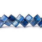 6-7mm Kyanite Bevel Cut Square Beads 7.5 inch 48 pieces - Beadsofcambay.com