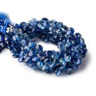 6-7mm Kyanite Faceted Heart Beads 7.5 inch 58 pieces AA - Beadsofcambay.com
