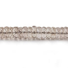 6-7mm Light Smoky Quartz Faceted Heshi Beads 16.75 inch 160 pieces - Beadsofcambay.com