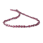 6-7mm Malaia Garnet Plain Oval Beads 16 inch 55 pieces AA - Beadsofcambay.com