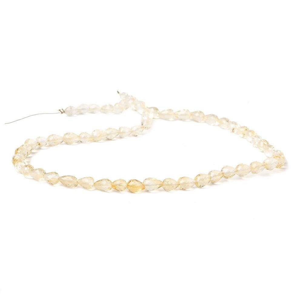 6-7mm Multi Gem Straight Drilled Faceted Tear Drop Beads 16 inch 59 pcs - Beadsofcambay.com