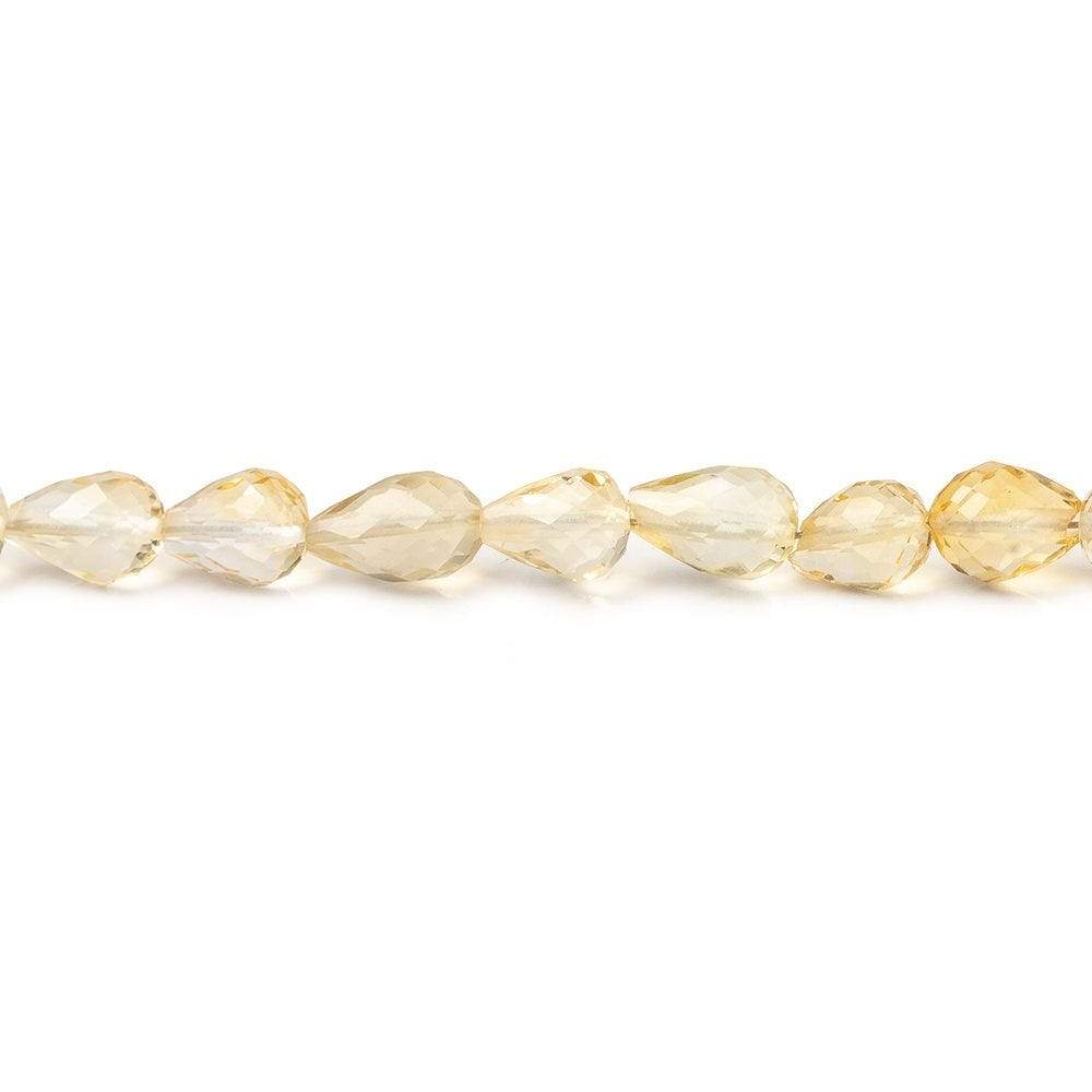 6-7mm Multi Gem Straight Drilled Faceted Tear Drop Beads 16 inch 59 pcs - Beadsofcambay.com