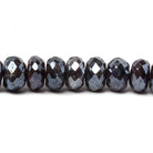 6-7mm Mystic Chocolate Moonstone faceted rondelle beads 15 inch 120 pieces - Beadsofcambay.com