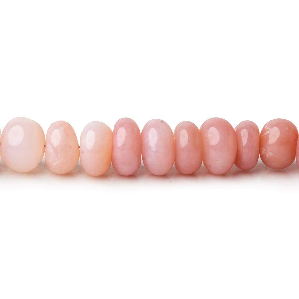 6-7mm Pink Peruvian Opal Plain Rondelle Beads 16 inch 103 pieces - Beadsofcambay.com