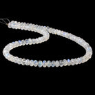 6-7mm Rainbow Moonstone Faceted Rondelle Beads 16 inch 92 pieces AA - Beadsofcambay.com