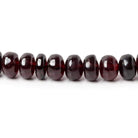 6 - 7mm Red Garnet Plain Rondelle Beads 16 inch 89 pieces - Beadsofcambay.com