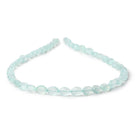 6-7mm Seafoam Blue Chalcedony Faceted Oval Beads 12.5 inch 43 pieces - Beadsofcambay.com