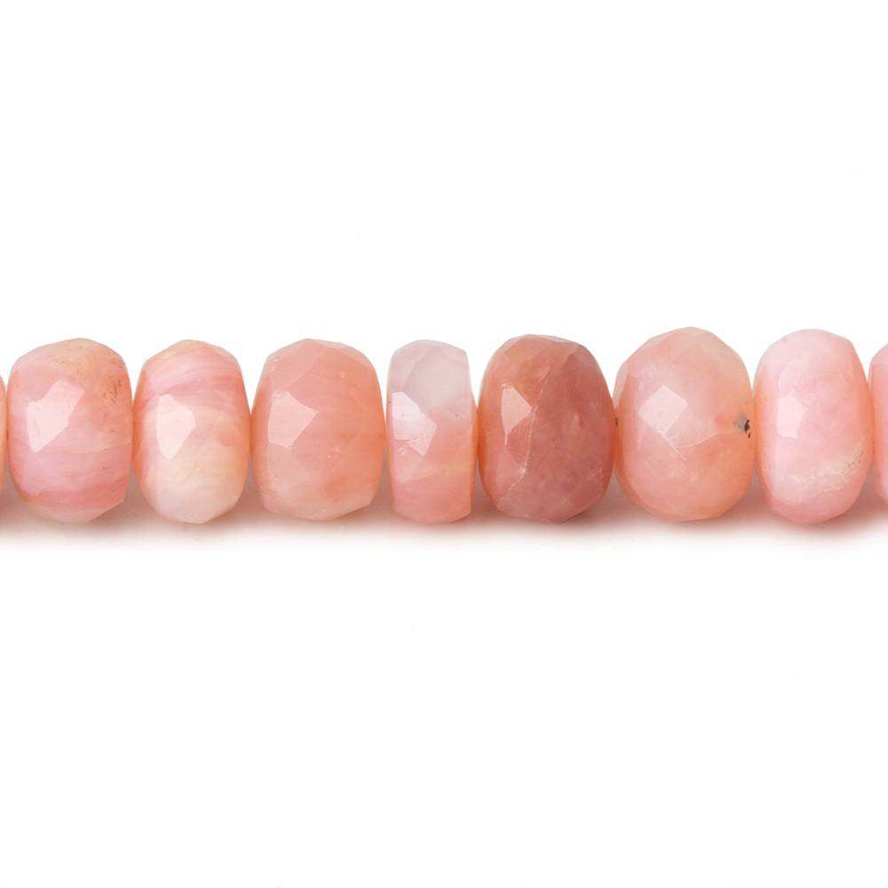 6-7mm Shaded Pink Peruvian Opal Faceted Rondelle Beads 18 inch 106 pieces - Beadsofcambay.com