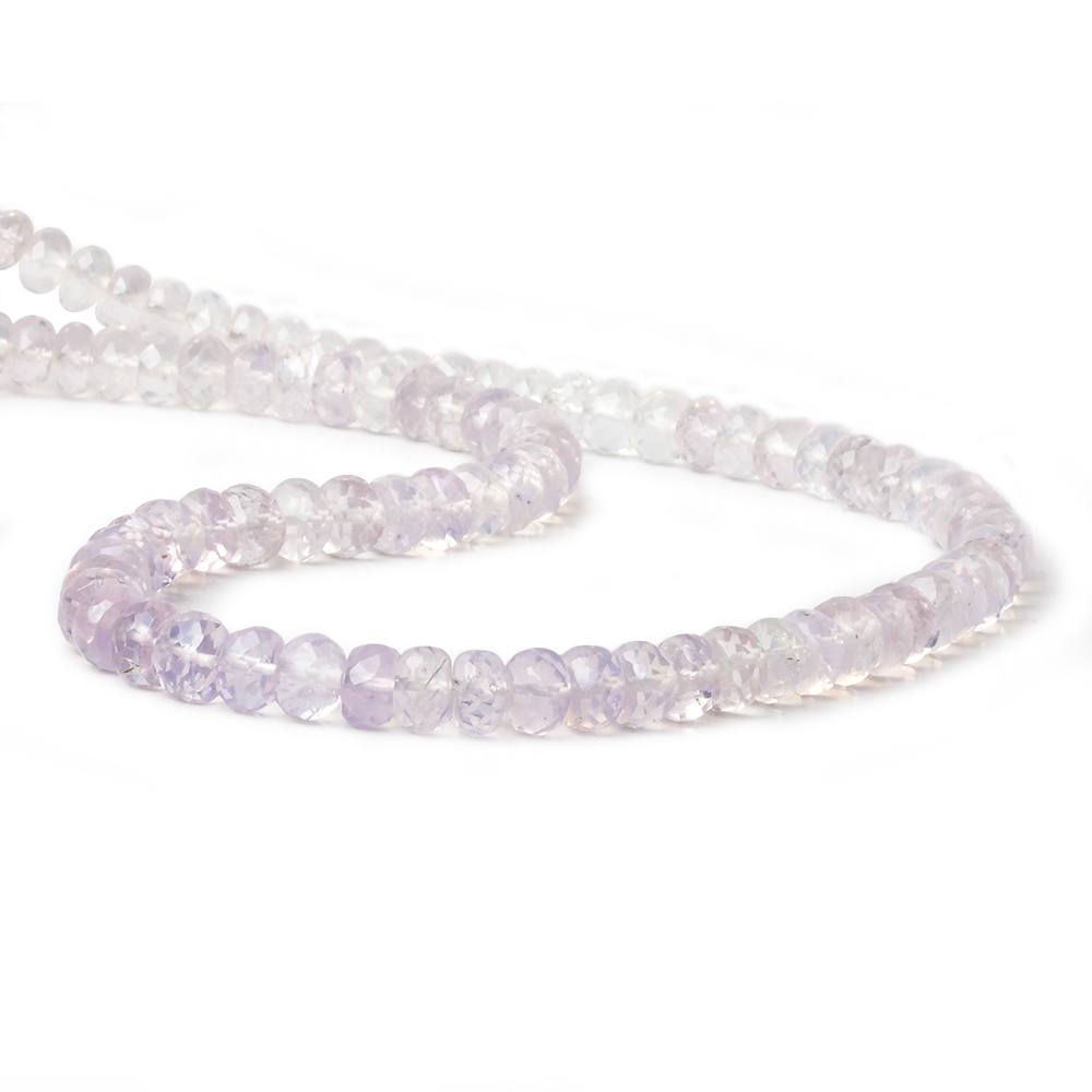 6-7mm Violet Scapolite shaded faceted rondelle beads 13 inch 82 pieces AAA - Beadsofcambay.com