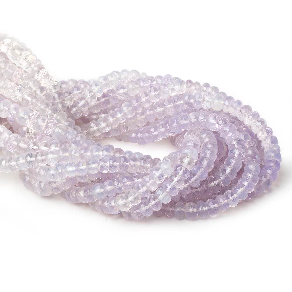 6-7mm Violet Scapolite shaded faceted rondelle beads 13 inch 82 pieces AAA - Beadsofcambay.com