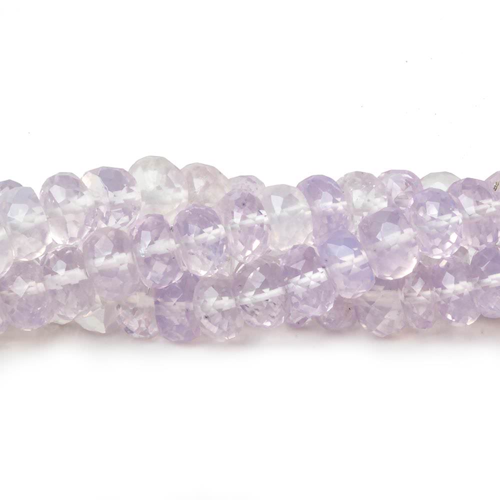 6-7mm Violet Scapolite shaded faceted rondelle beads 13 inch 82 pieces AAA - Beadsofcambay.com