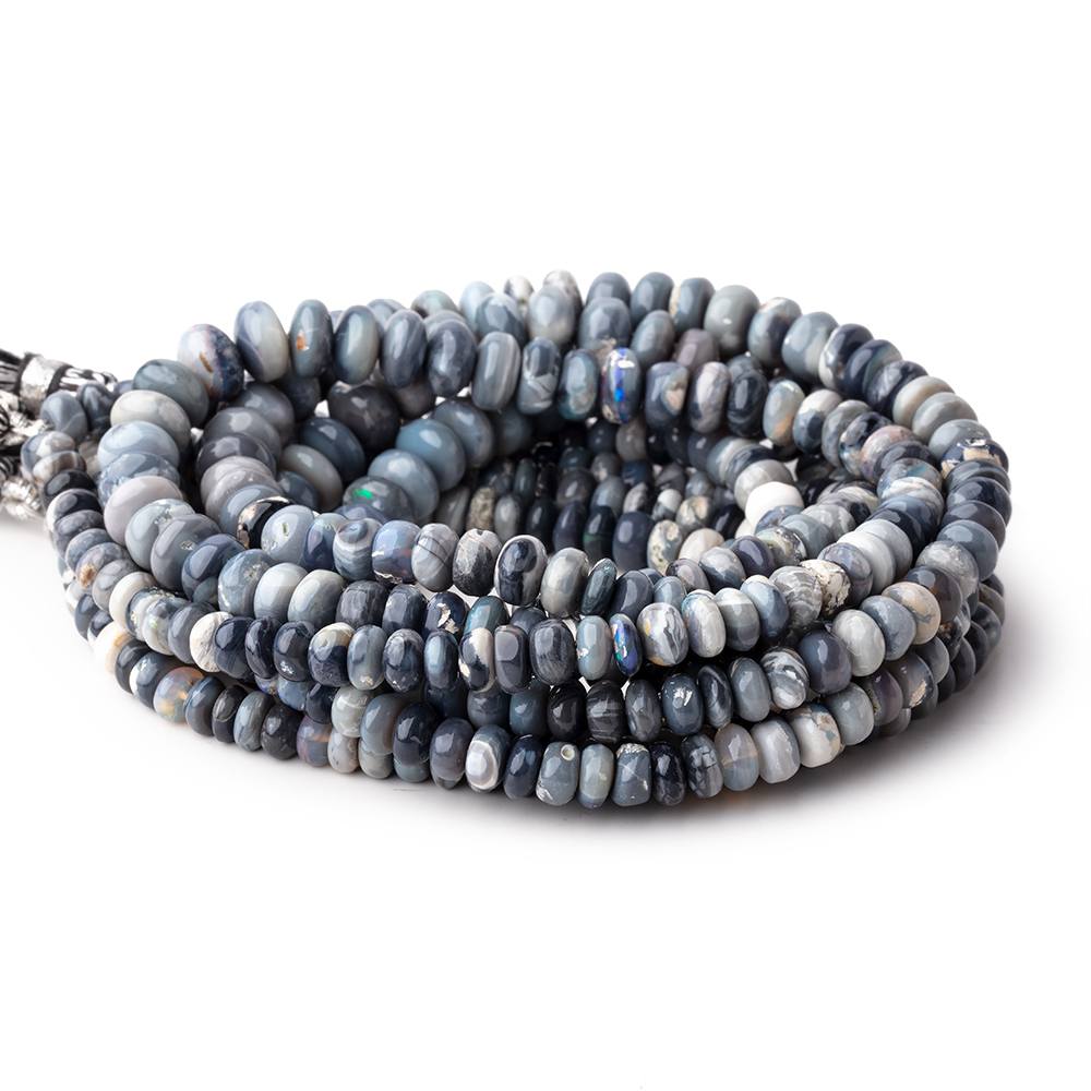 6-8mm Australian Opal Plain Rondelle Beads 16 inch 108 pieces - Beadsofcambay.com
