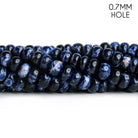 6-8mm Sodalite Plain Rondelle 16 inch 80 beads - Beadsofcambay.com
