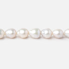 6-8mm White Petite Ultra Baroque Freshwater Pearls 16 inch 54 Beads - Beadsofcambay.com