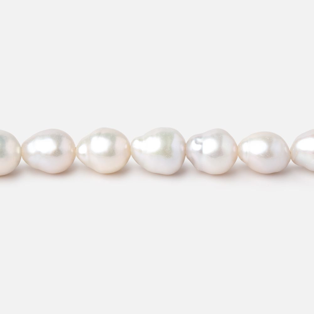 6-8mm White Petite Ultra Baroque Freshwater Pearls 16 inch 54 Beads - Beadsofcambay.com