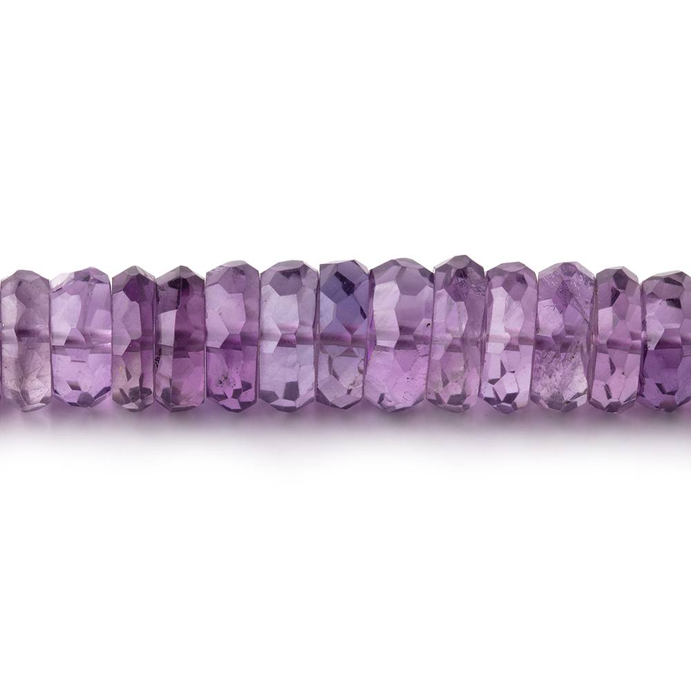 6-9mm Amethyst Faceted Heshi Beads 16.25 inch 145 pieces - Beadsofcambay.com