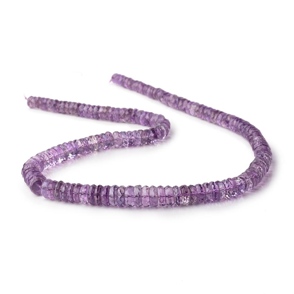6-9mm Amethyst Faceted Heshi Beads 16.25 inch 145 pieces - Beadsofcambay.com