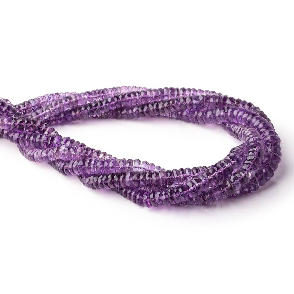 6-9mm Amethyst Faceted Heshi Beads 16.25 inch 145 pieces - Beadsofcambay.com