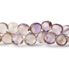6-9mm Ametrine Faceted Heart beads 15.5 inch 104 pieces - Beadsofcambay.com