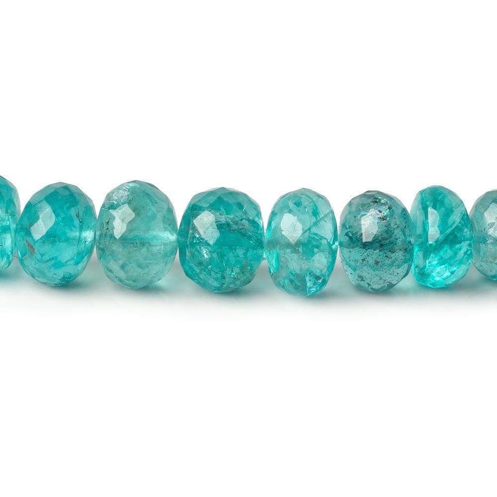 6-9mm Apatite faceted rondelle beads 18 inch 97 pieces AA - Beadsofcambay.com