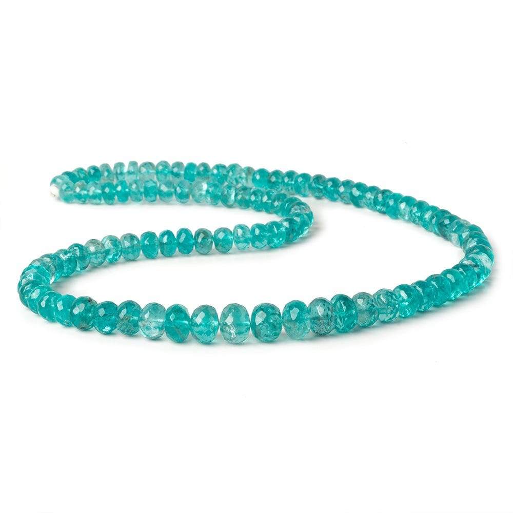 6-9mm Apatite faceted rondelle beads 18 inch 97 pieces AA - Beadsofcambay.com