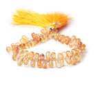 6-9mm Imperial & Precious Topaz Plain Tear Drop Beads 8 inch 80 pieces AA - Beadsofcambay.com