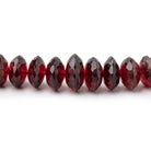 6-9mm Mozambique Garnet German Faceted Rondelles 16 inch 106 Beads - Beadsofcambay.com