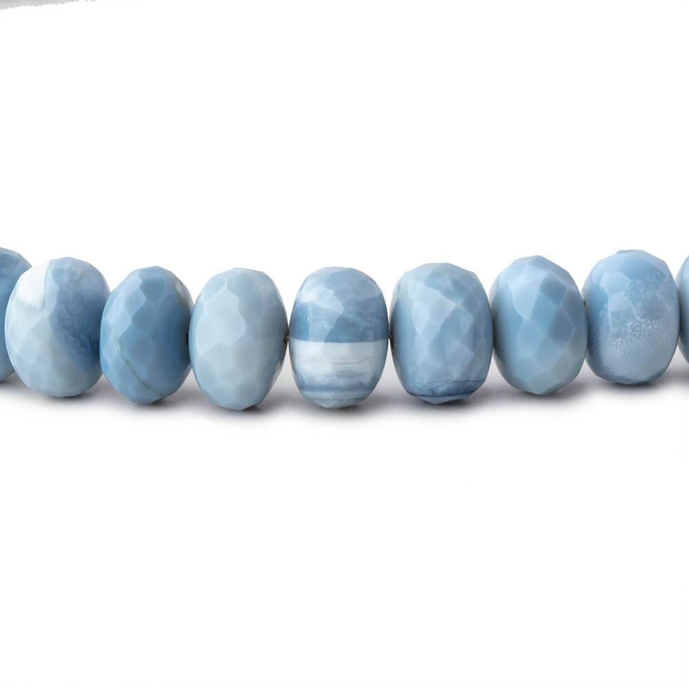 6-9mm Owyhee Blue Opal Faceted Rondelle Beads 18 inch 93 pieces - Beadsofcambay.com