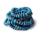 6-9mm Rainbow Calsilica Plain Rondelle Beads 16 inch 85 pieces - Beadsofcambay.com