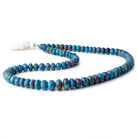 6-9mm Rainbow Calsilica Plain Rondelle Beads 16 inch 85 pieces - Beadsofcambay.com