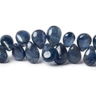 6-9mm Sapphire Plain Pear Beads 8 inch 65 pieces - Beadsofcambay.com
