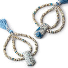 60x50mm K2 Azurite Granite "K2 Jasper" Fancy Focal Beads Set of 2 - Beadsofcambay.com