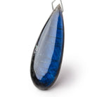 61x21x7mm Labradorite Plain Pear Pendant 1 AAA Focal - Beadsofcambay.com