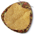 62x61x11mm Red Enamel & Gold Leaf Agate Drusy Focal Bead 1 piece - Beadsofcambay.com