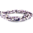 6.5-10.5mm Morado Purple Opal Plain Rondelle Beads 18 inch 88 pieces - Beadsofcambay.com