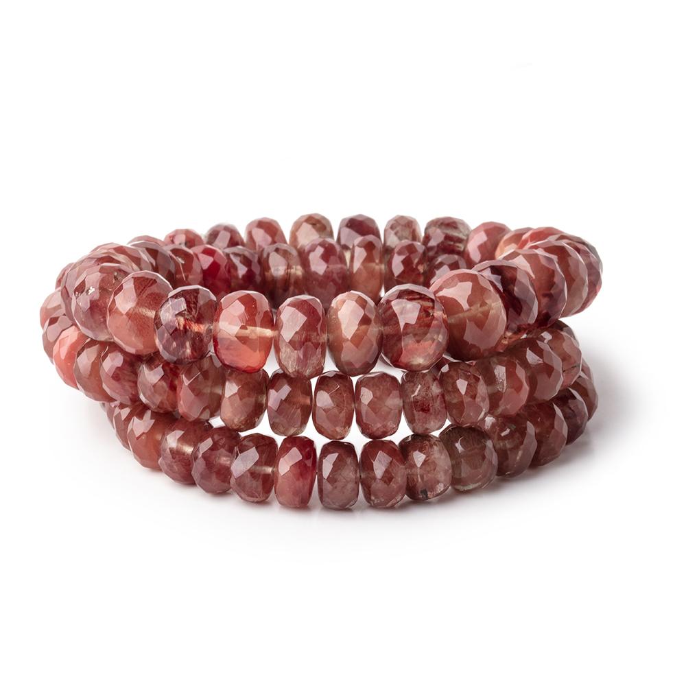 6.5-10mm Andesine Faceted Rondelle Beads 18 inch 97 pieces - Beadsofcambay.com