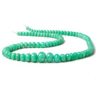 6.5-11.5mm Chrysoprase plain rondelle beads 20 inch 95 pieces A - Beadsofcambay.com