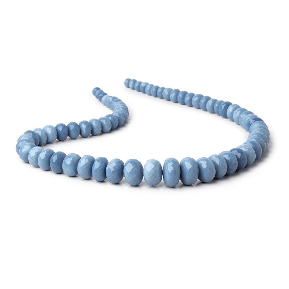 6.5-16mm Owyhee Blue Opal Faceted Rondelle Beads 20 inch 65 pieces AA - Beadsofcambay.com