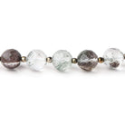 6.5-7.5mm Moss Quartz Faceted Round Beads 8 inch 22 pieces - Beadsofcambay.com