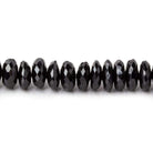 6.5-7mm Black Spinel Beads German Faceted Rondelle Beads 17 inch 130 pieces A Grade - Beadsofcambay.com