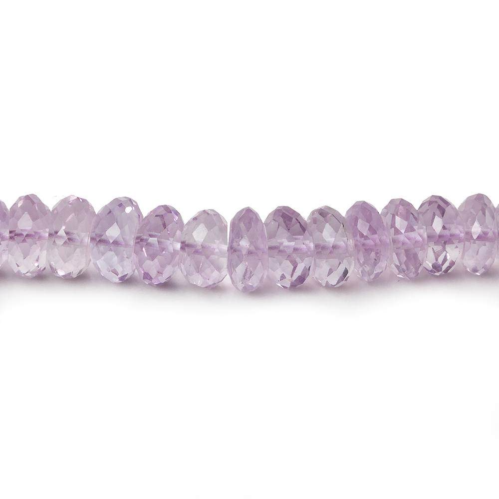 6.5-7mm Pink Amethyst Faceted Rondelles 9 inch 65 beads A - Beadsofcambay.com