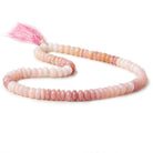 6.5-7mm Pink Peruvian Opal Plain Rondelle Beads 16 inch 90 beads AAA - Beadsofcambay.com