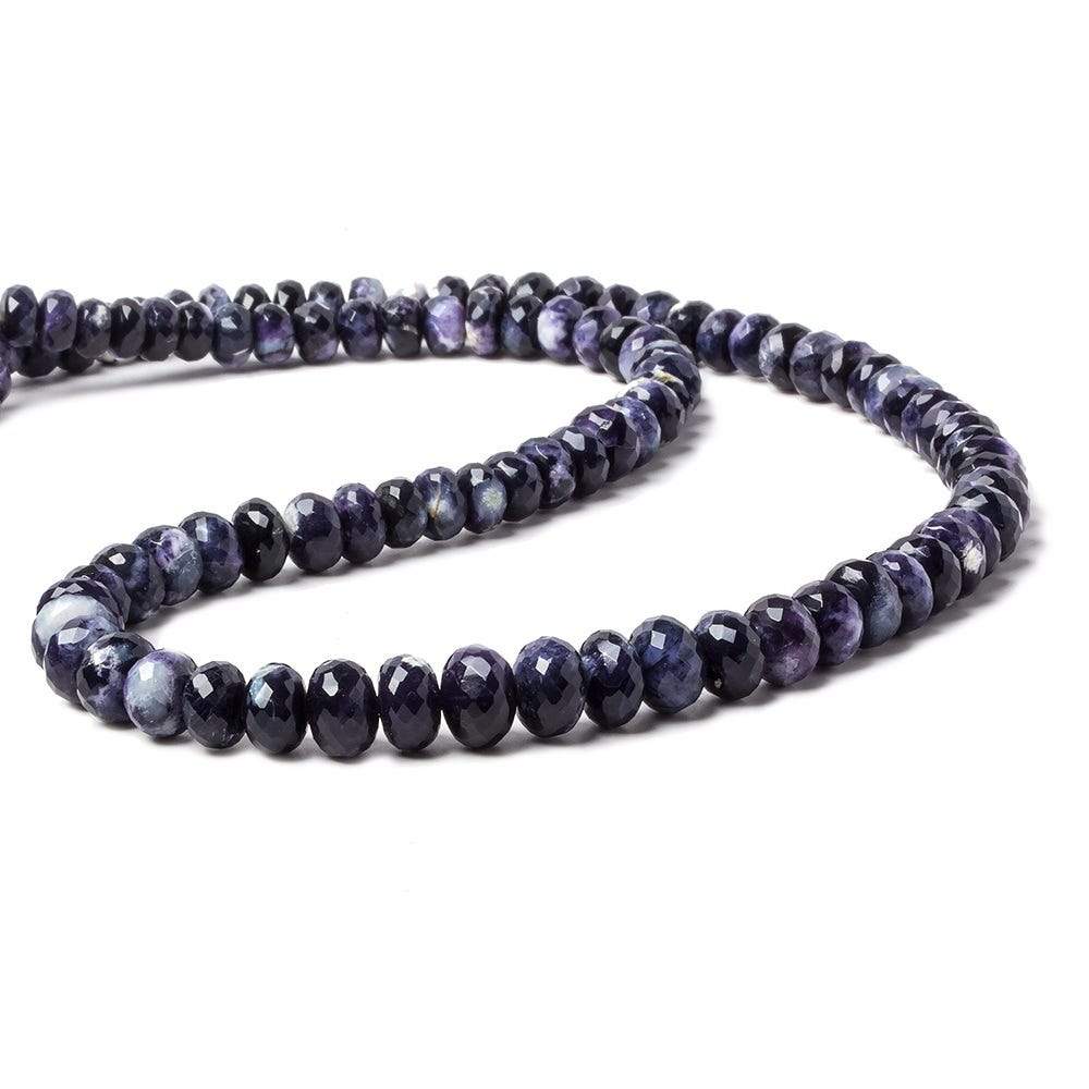 6.5-8.5mm Morado Purple Opal faceted rondelle beads 18 inch 92 pieces AA - Beadsofcambay.com