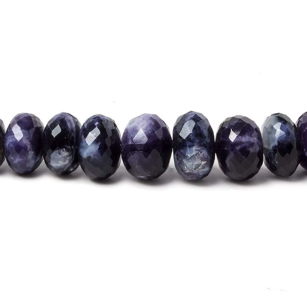 6.5-8.5mm Morado Purple Opal faceted rondelle beads 18 inch 92 pieces AA - Beadsofcambay.com