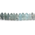 6.5-8.5mm Moss Aquamarine German Faceted Rondelle Beads 16 inch 127 pieces - Beadsofcambay.com